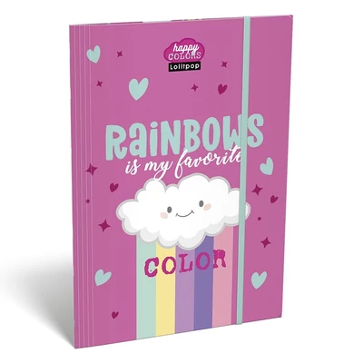 Gumis mappa LIZZYSULI A/4 Lollipop Rainbow