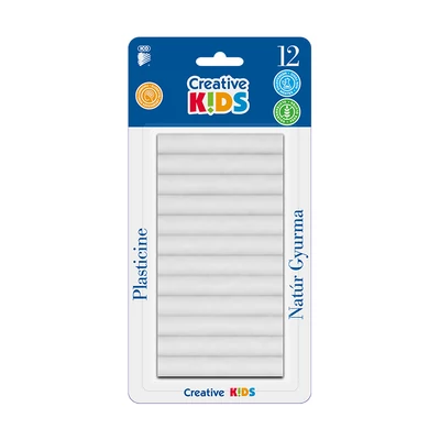 Gyurma ICO Creative Kids natúr 165 g 12 darabos