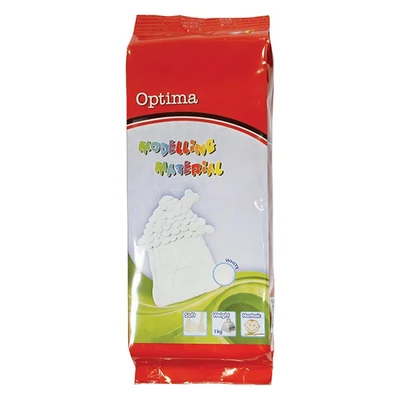 Gyurma OPTIMA modellező gyurma fehér 1000 g