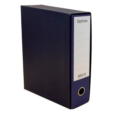 Iratrendező tokos OPTIMA A/4 80mm indigókék