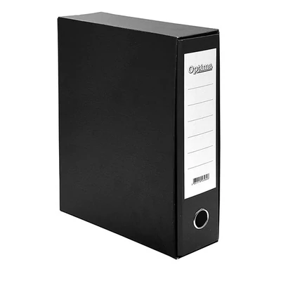 Iratrendező tokos OPTIMA A/4 80mm fekete