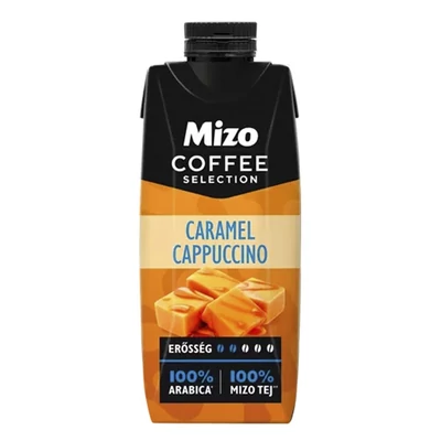 Kávés tej MIZO Coffe Selection Caramel cappuccino UHT 0,25L