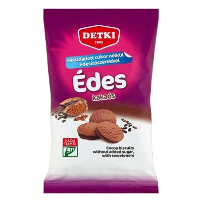 Keksz DETKI Vital Édes hozzáadott cukor nélkül kakaós 180 g