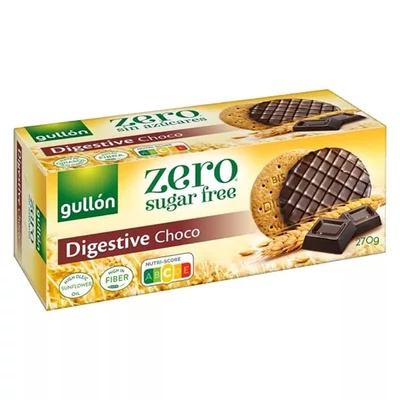 Keksz GULLON Digestiva cukormentes korpás csokoládés 270 g