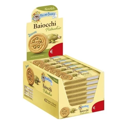 Keksz MULINO BIANCO baiocchi pisztáciás 3 darabos 28 g