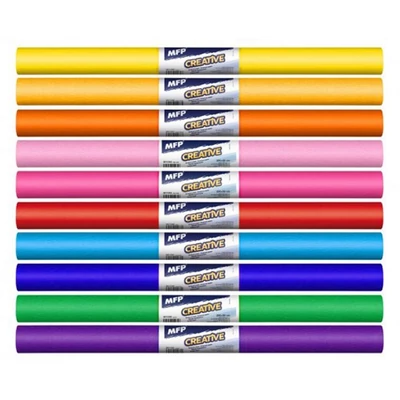Krepp papír 50x200cm mix vegyes színek 10 darabos