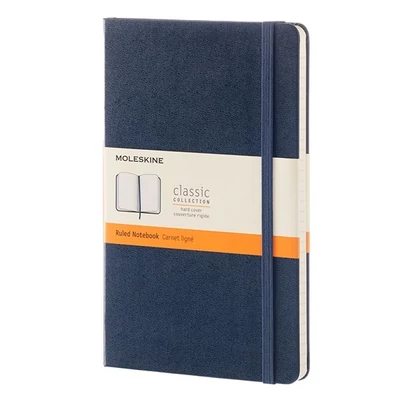 Notesz vonalas MOLESKINE QP060B20 "L" keményfedeles zafírkék