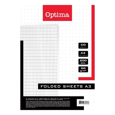 Rovatolt ív OPTIMA A/3 franciakockás 60 g 200 ív/csomag
