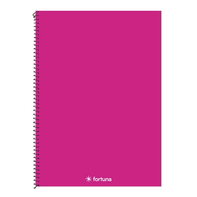 Spirálfüzet kockás FORTUNA Monocolor A/4 70 lapos magenta