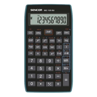Számológép tudományos SENCOR SEC-105 56 funkciós 10 digit kék