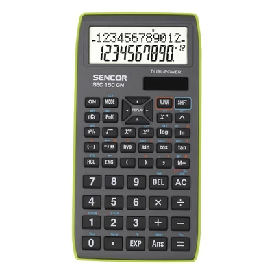 Számológép tudományos SENCOR SEC-150 240 funkciós 2 soros 10+2 digit zöld