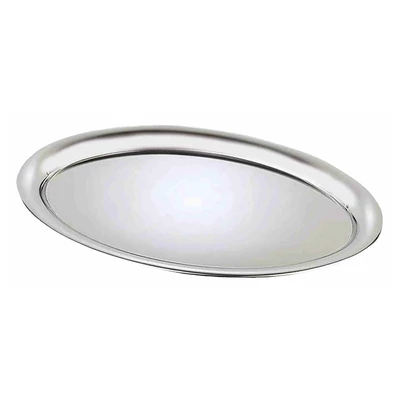 Tálca ovális rozsdamentes inox matt 29 x 22,5 cm