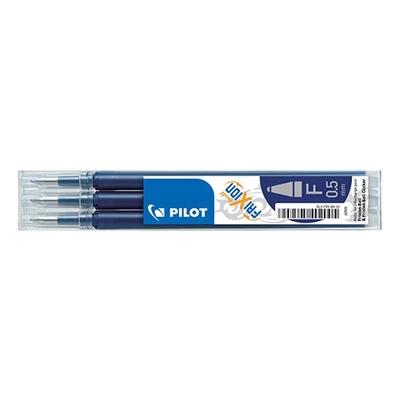 Tollbetét roller PILOT Frixion Clicker/Ball radírozható 0,25 mm tintakék 3 darabos