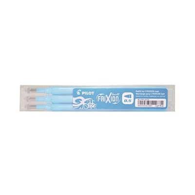 Tollbetét roller PILOT Frixion Clicker/Ball radírozható 0,25 mm világoskék 3 darabos