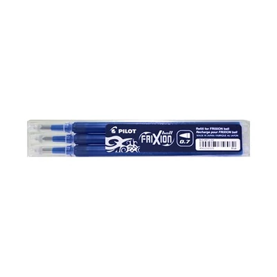 Tollbetét roller PILOT Frixion Clicker/Ball radírozható 0,35 mm tintakék 3 darabos