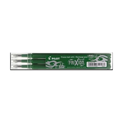 Tollbetét roller PILOT Frixion Clicker/Ball radírozható 0,35 mm zöld 3 darabos