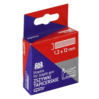Tűzőkapocs GRAND 1,2x12 mm 1000 darabos