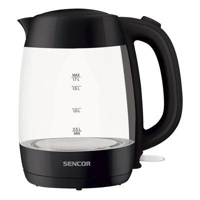 Üveg vízforraló SENCOR SWK 7301BK 2200W 1,7 liter fekete