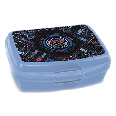 Uzsonnás doboz ARS UNA Gamers Hud műanyag BPA mentes 165x135x60 mm