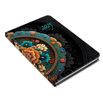 Zsebnaptár REALSYSTEM Fiestina B/6 álló fehér lapos Mandala 2026.